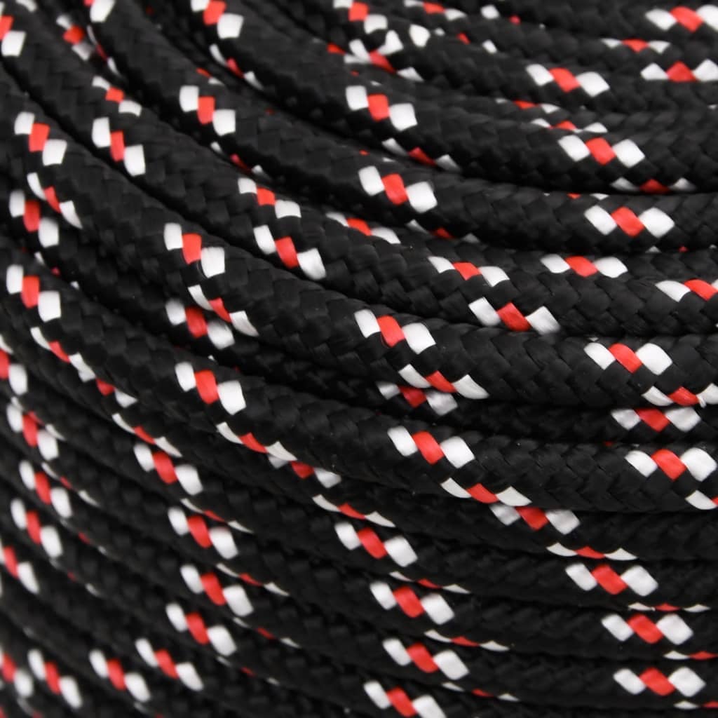 Boat Rope Black 8 mm 25 m Polypropylene