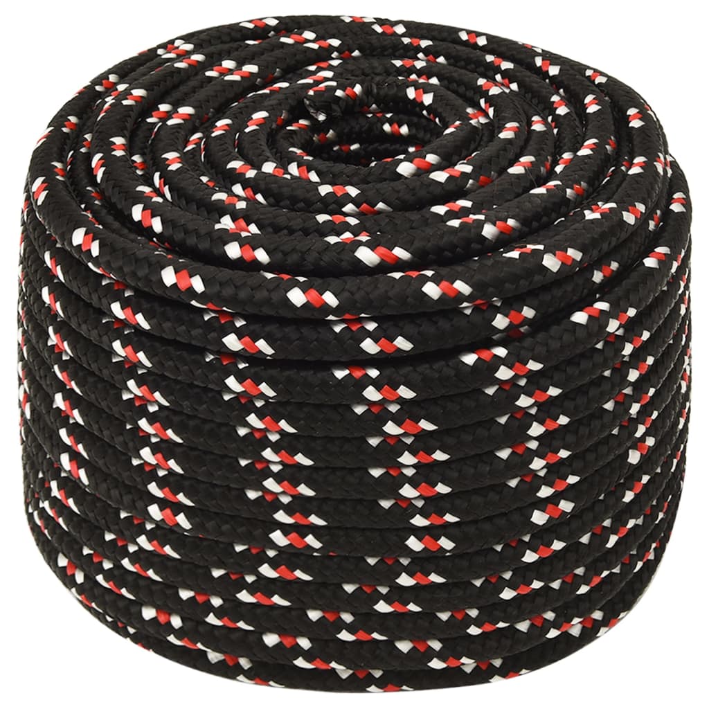 Boat Rope Black 12 mm 25 m Polypropylene