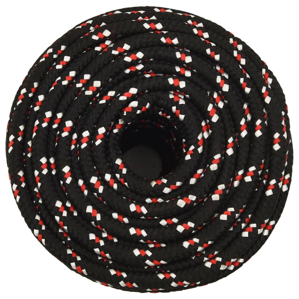 Boat Rope Black 12 mm 25 m Polypropylene