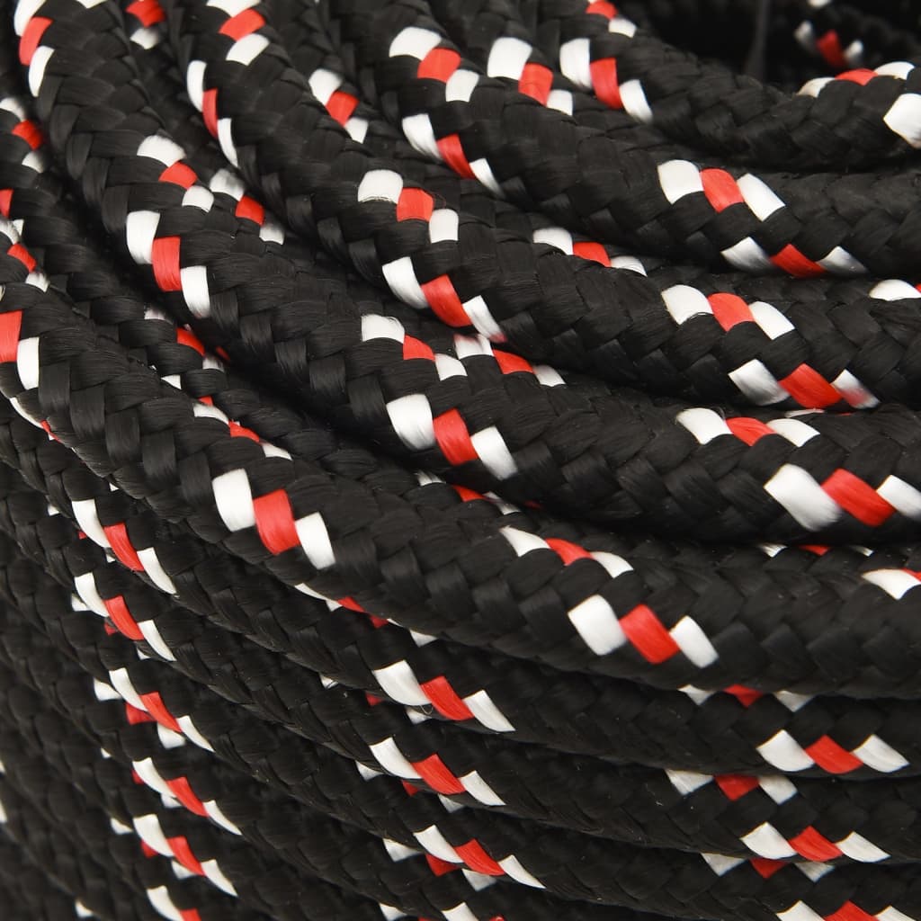 Boat Rope Black 12 mm 25 m Polypropylene