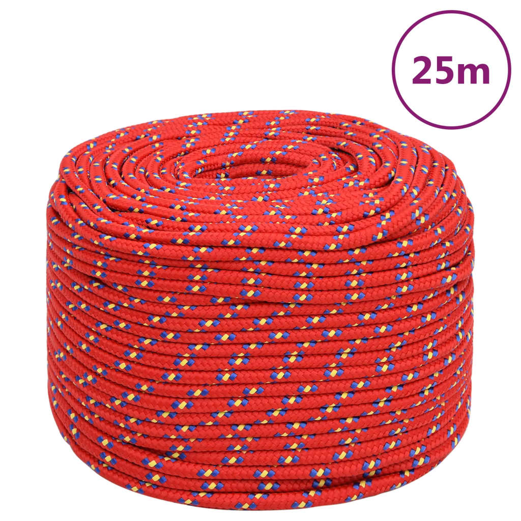 Boat Rope Red 6 mm 25 m Polypropylene