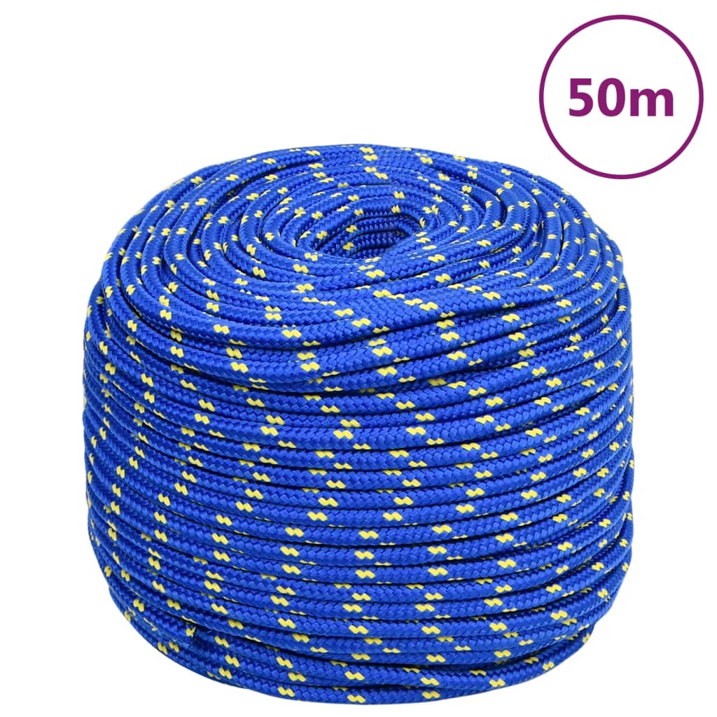 Boat Rope Blue 8 mm 50 m Polypropylene