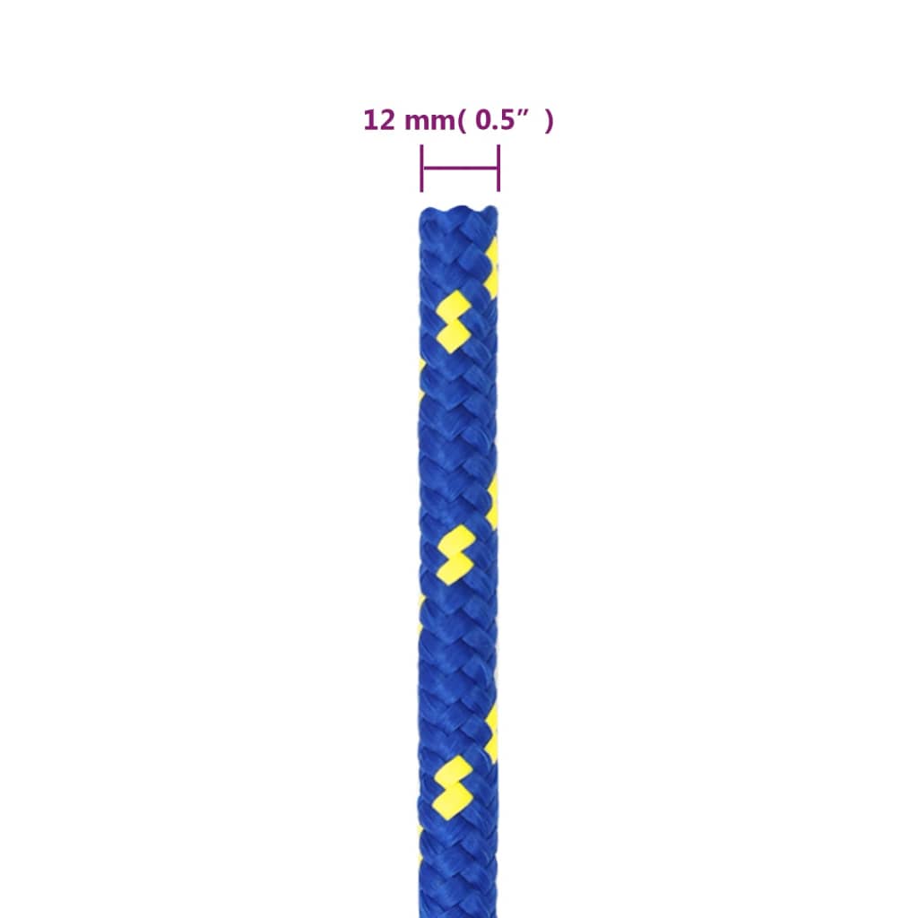 Boat Rope Blue 12 mm 25 m Polypropylene