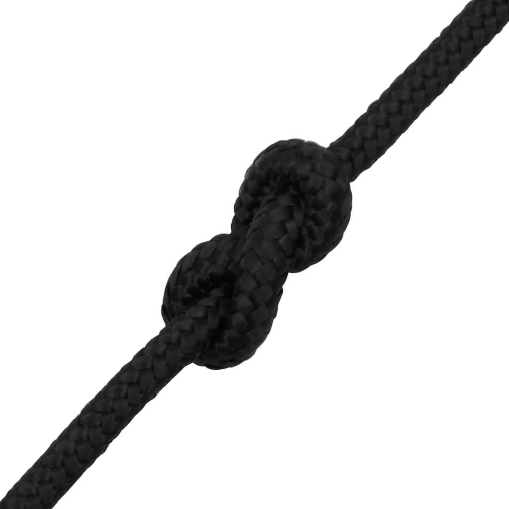 Boat Rope Full Black 6 mm 25 m Polypropylene