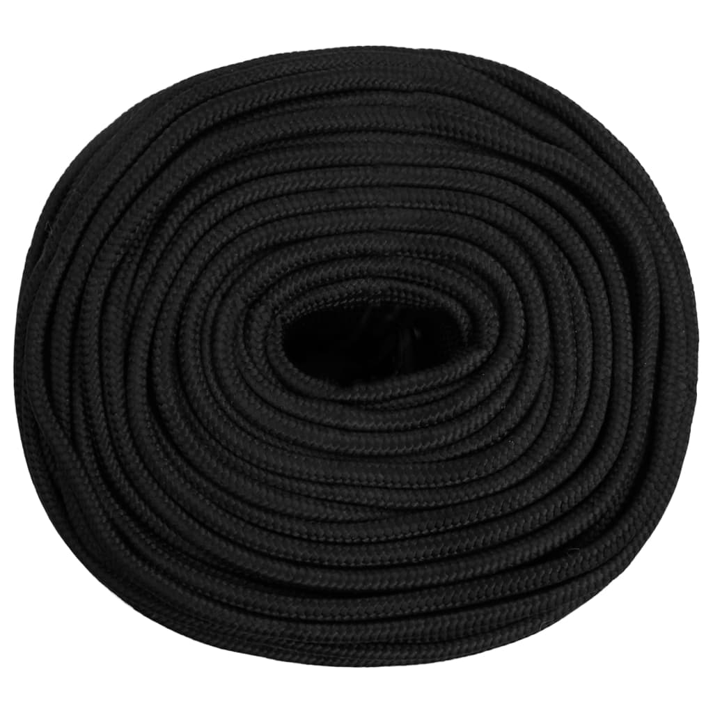 Boat Rope Full Black 6 mm 50 m Polypropylene