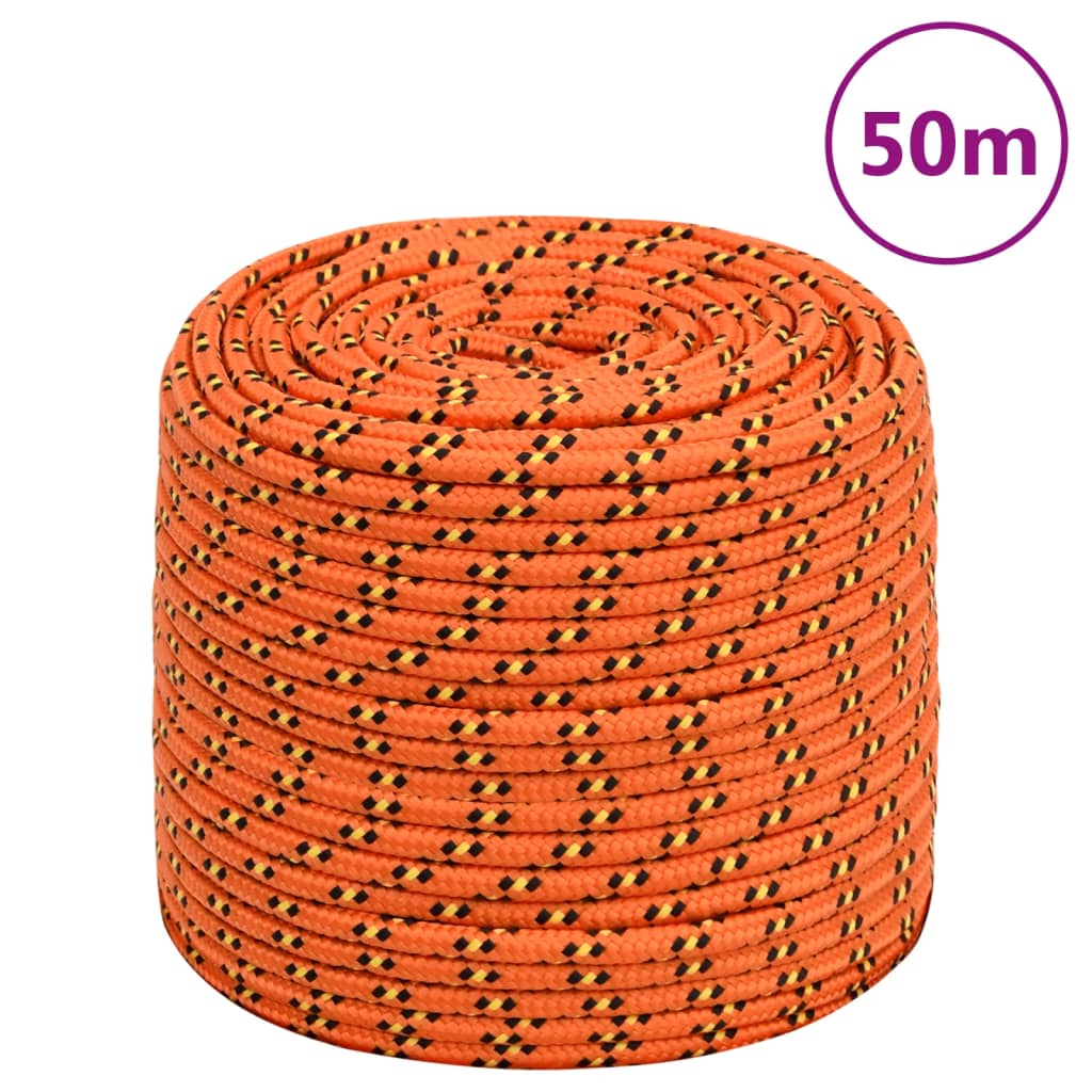 Boat Rope Orange 6 mm 50 m Polypropylene