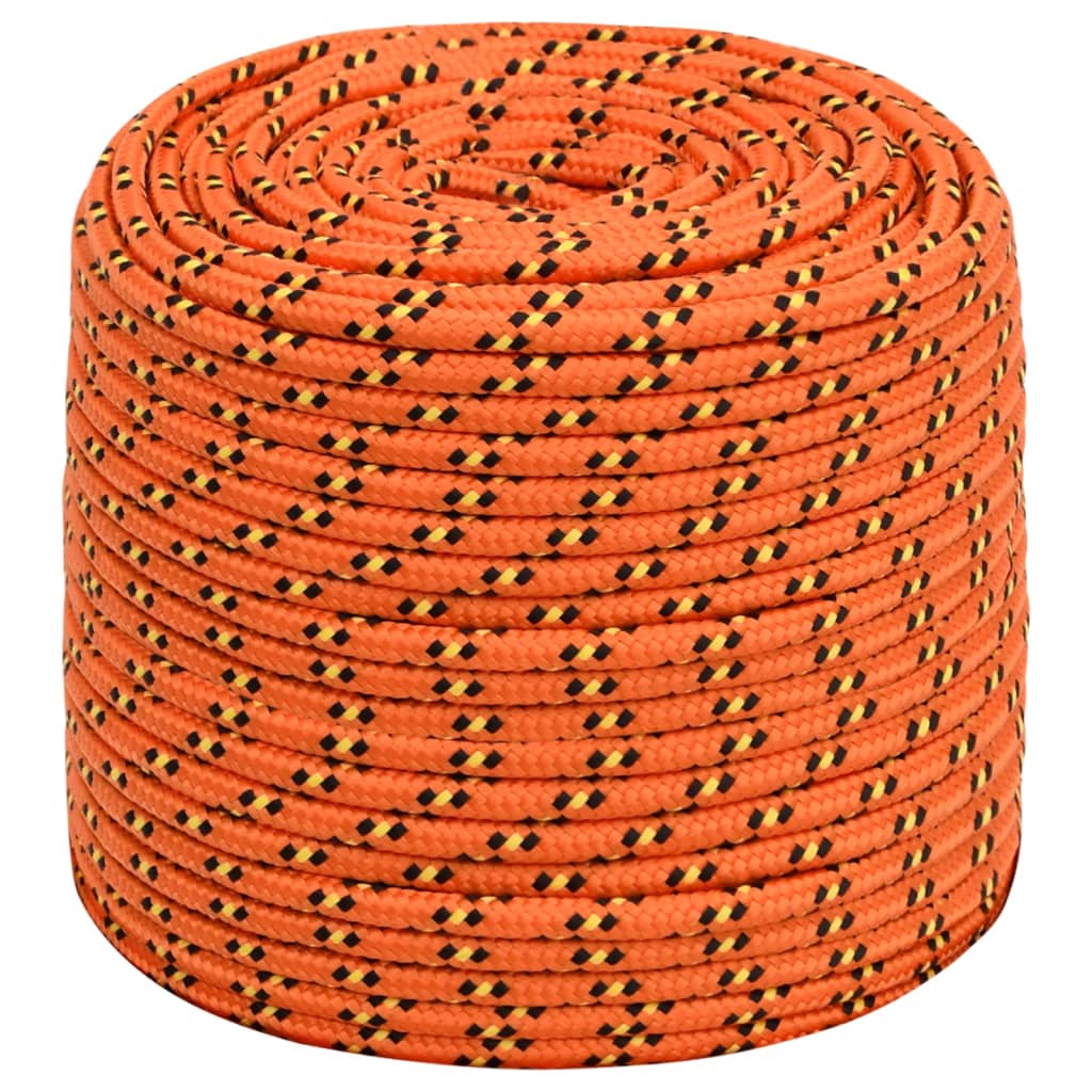 Boat Rope Orange 8 mm 100 m Polypropylene