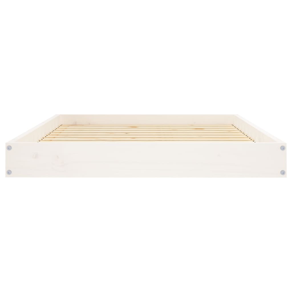 Dog Bed White 101.5x74x9 cm Solid Wood Pine