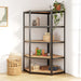 5-Layer Corner Shelf Anthracite Steel and Engineered Wood