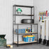 5-Layer Work Table with Shelves Anthracite Steel and Engineered Wood