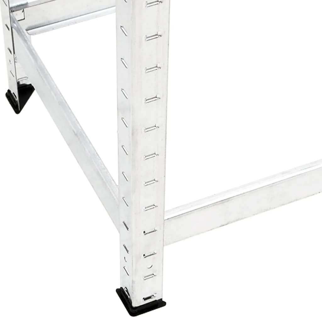 2-Layer Tire Racks 2 pcs Silver 110x40x110 cm Steel