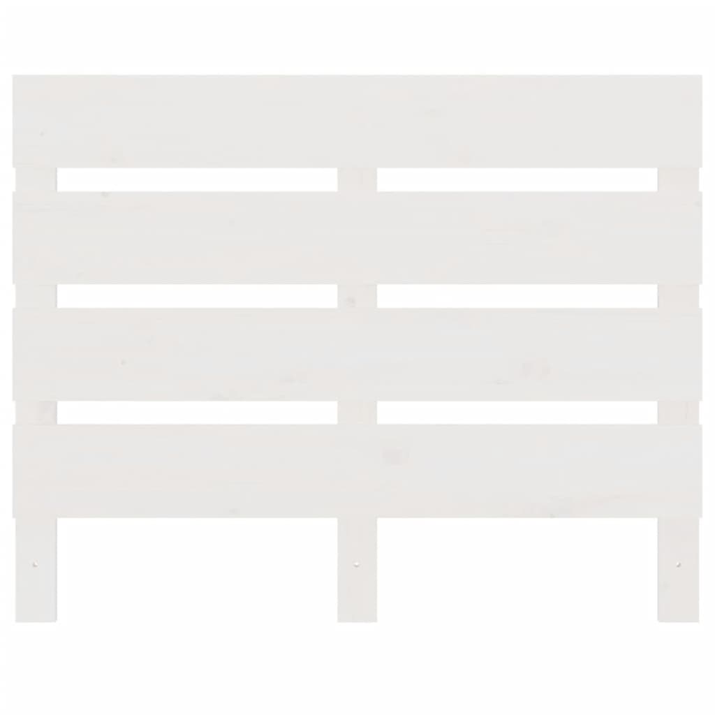 Headboard White 100 cm Solid Wood Pine