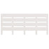 Headboard White 180x3x80 cm Solid Wood Pine