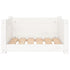 Dog Bed White 55.5x45.5x28 cm Solid Pine Wood