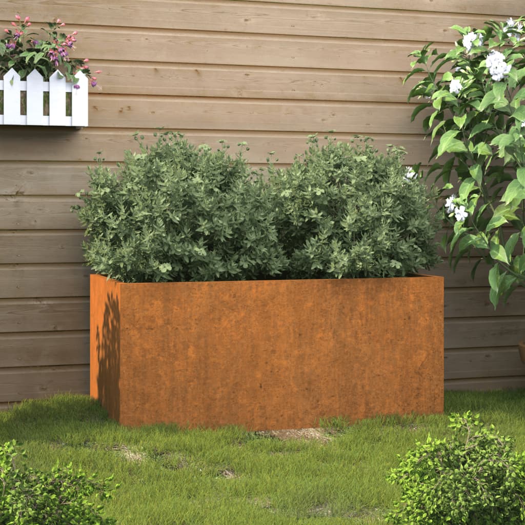 Planter 62x40x39 cm Corten Steel