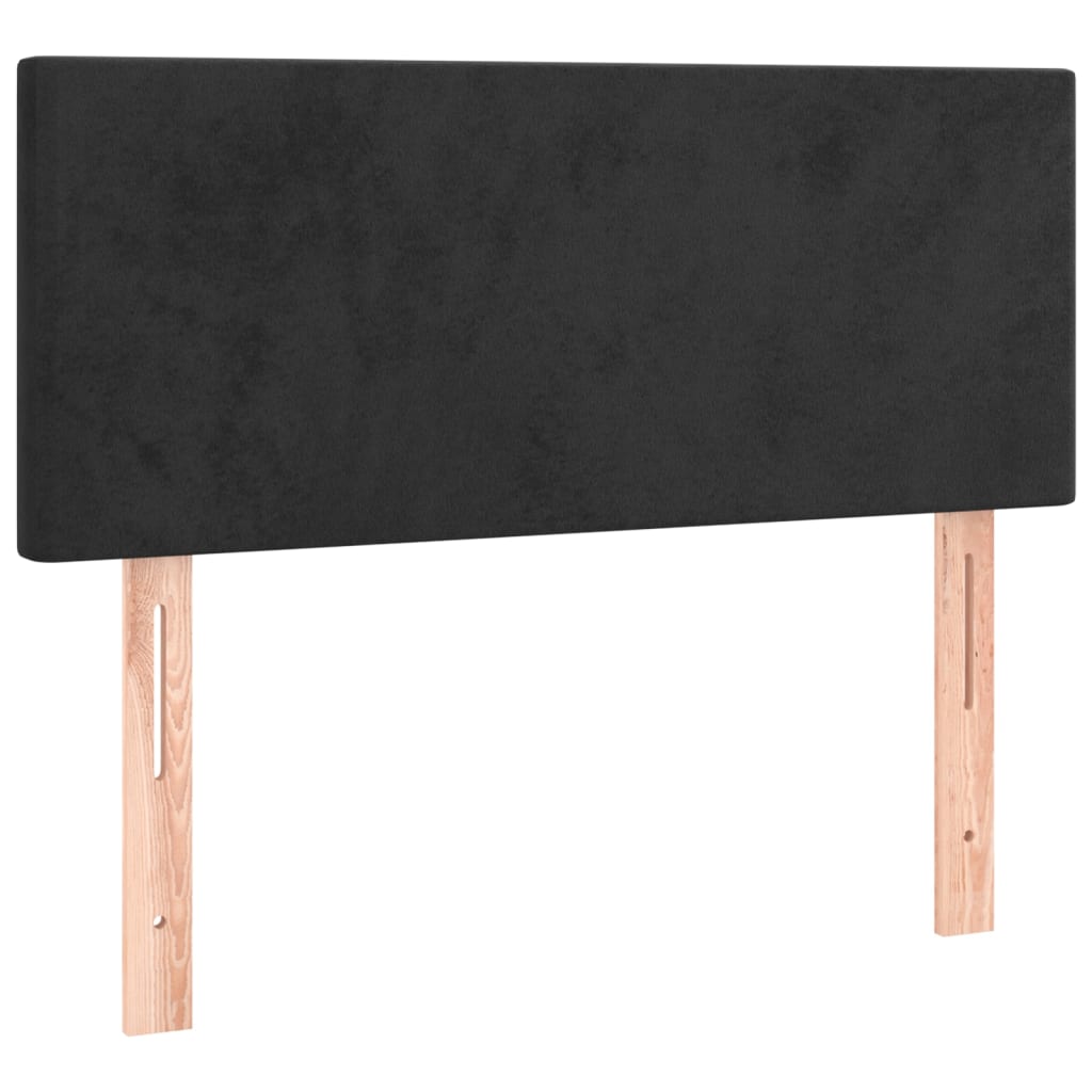 Headboard Black 100x5x78/88 cm Velvet