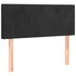 Headboard Black 100x5x78/88 cm Velvet