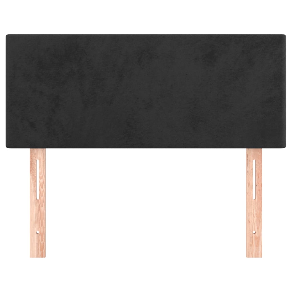 Headboard Black 100x5x78/88 cm Velvet