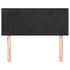 Headboard Black 100x5x78/88 cm Velvet