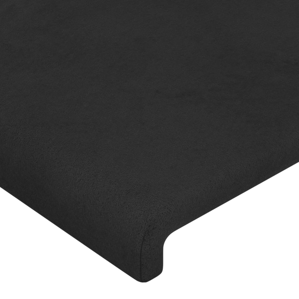 Headboard Black 100x5x78/88 cm Velvet