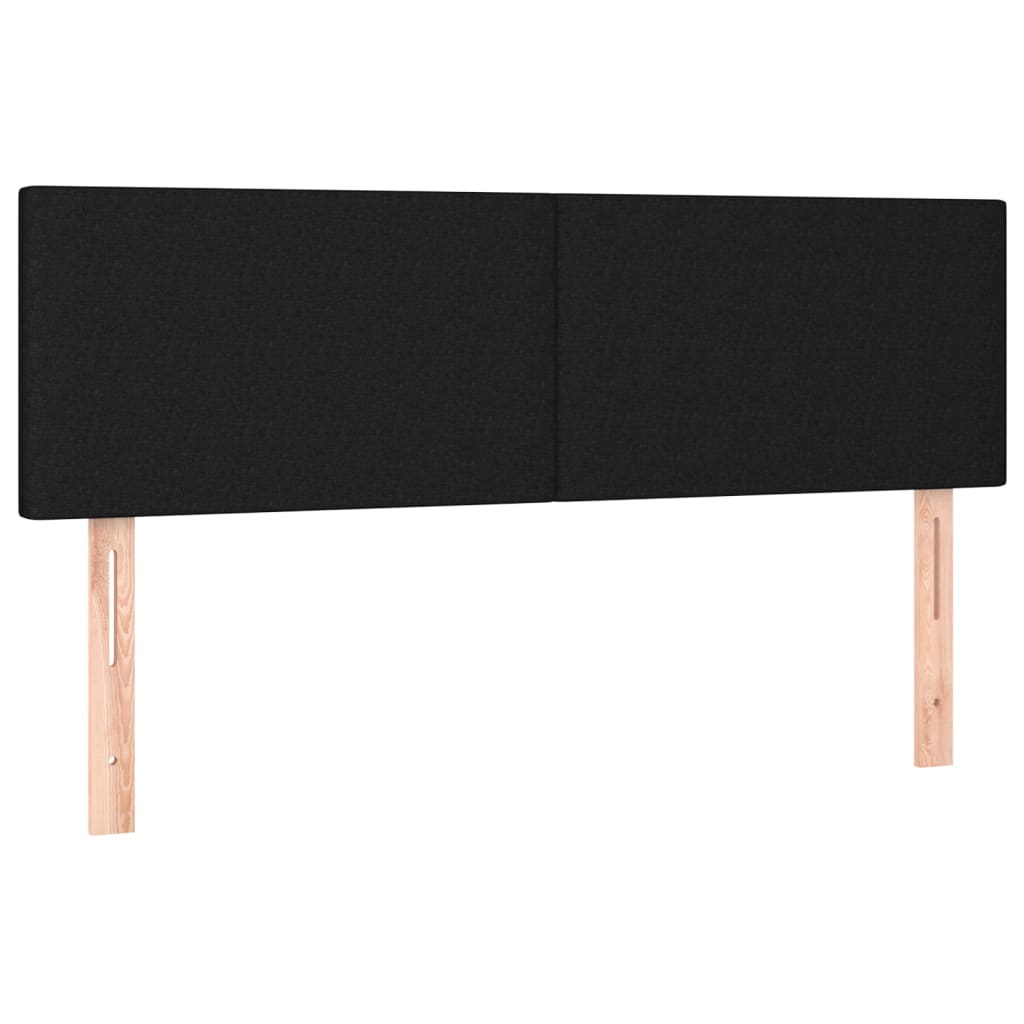 Headboards 2 pcs Black 72 cm Fabric