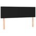 Headboards 2 pcs Black 72 cm Fabric