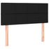 Headboard Black 100x5x78/88 cm Fabric