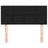 Headboard Black 100x5x78/88 cm Fabric