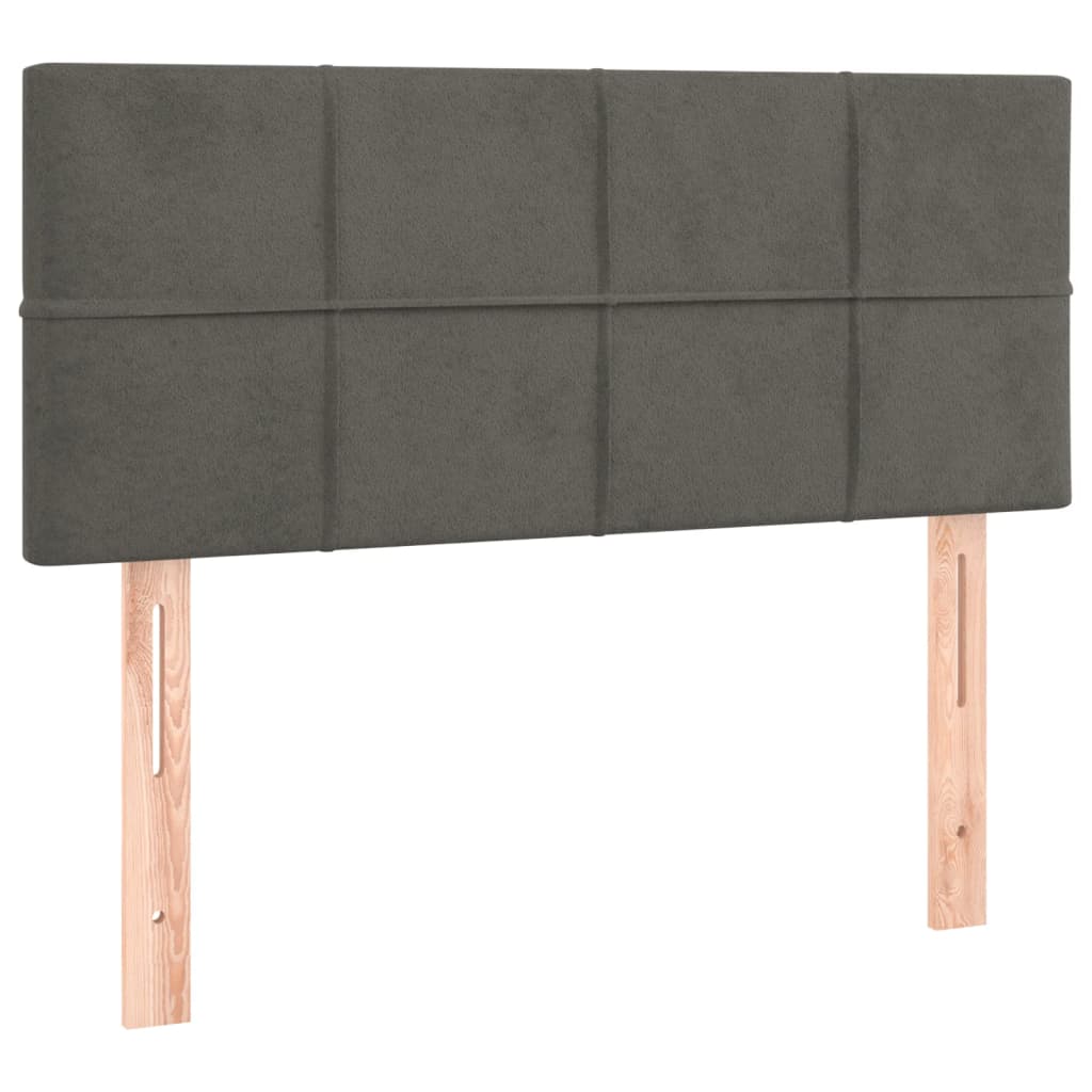 Headboard Dark Grey 100x5x78/88 cm Velvet