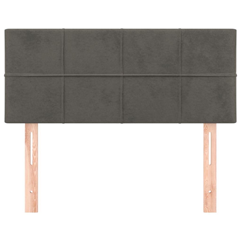 Headboard Dark Grey 100x5x78/88 cm Velvet