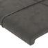 Headboard Dark Grey 100x5x78/88 cm Velvet