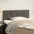 Headboard Dark Grey 100x5x78/88 cm Velvet