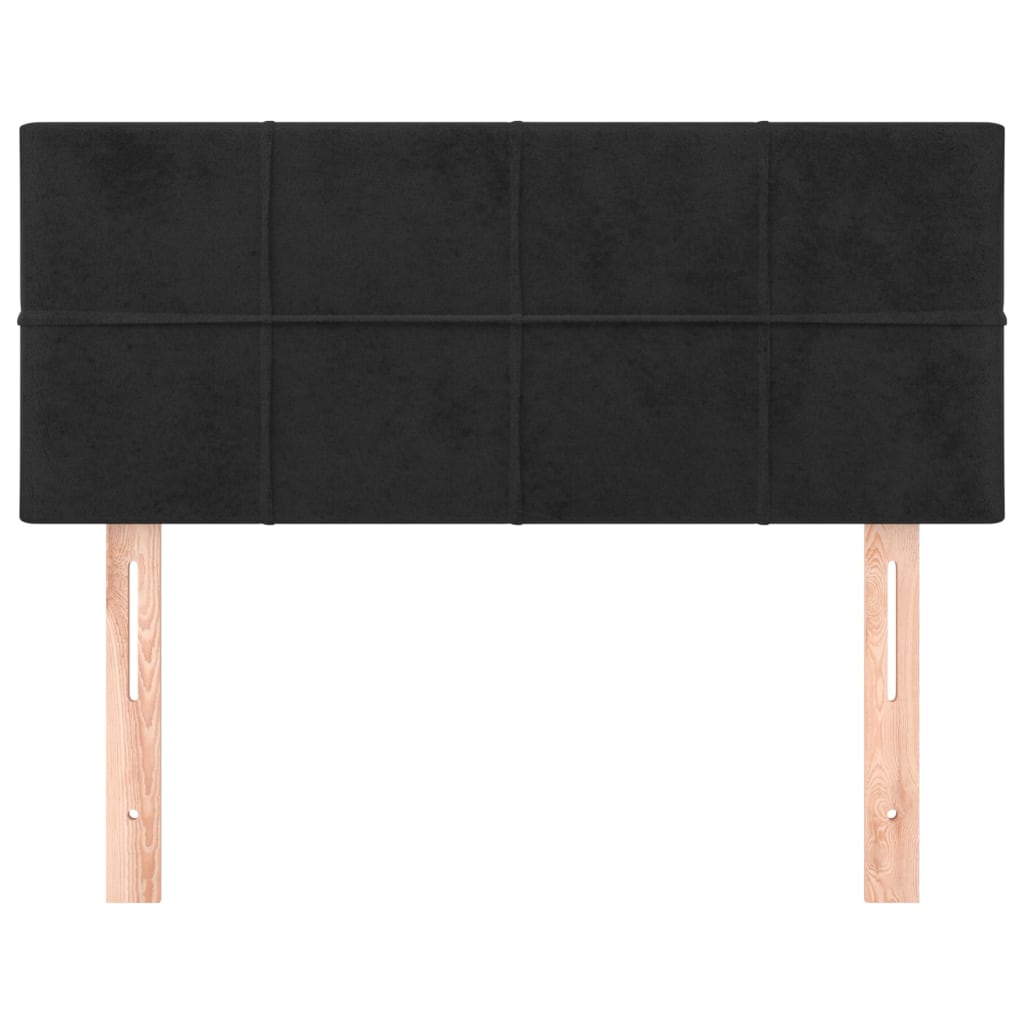 Headboard Black 100x5x78/88 cm Velvet