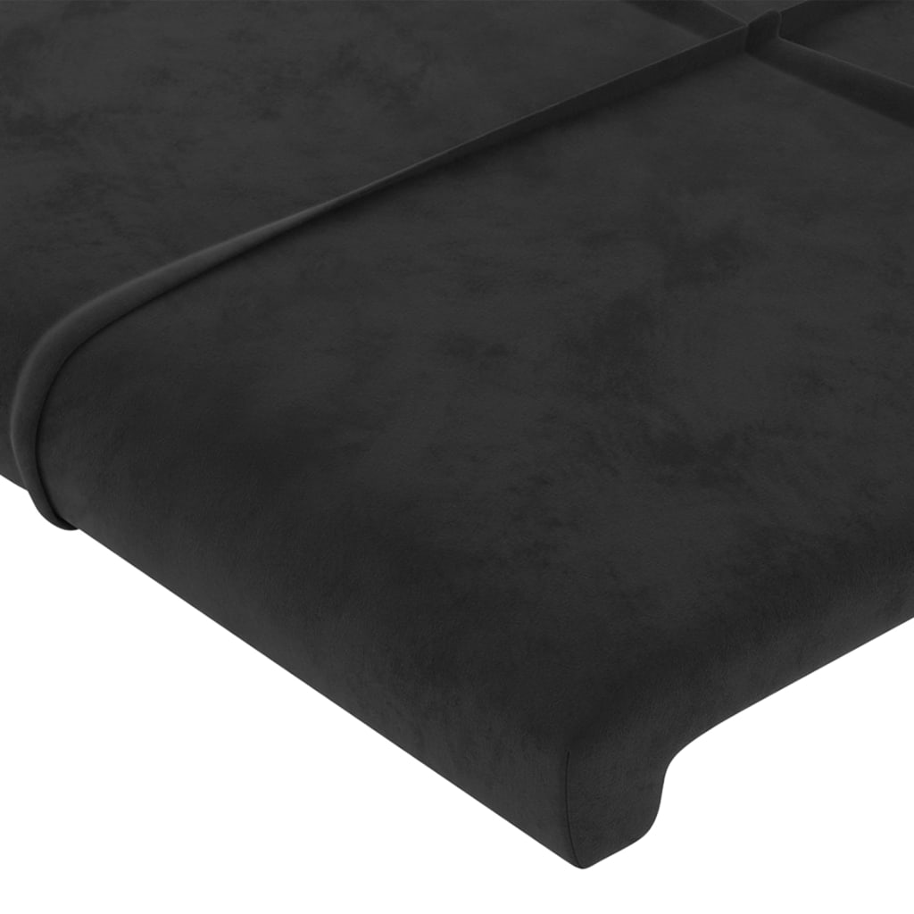 Headboard Black 100x5x78/88 cm Velvet