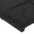 Headboard Black 100x5x78/88 cm Velvet