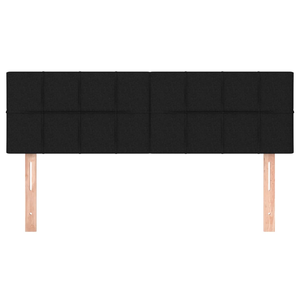 Headboards 2 pcs Black 72 cm Fabric