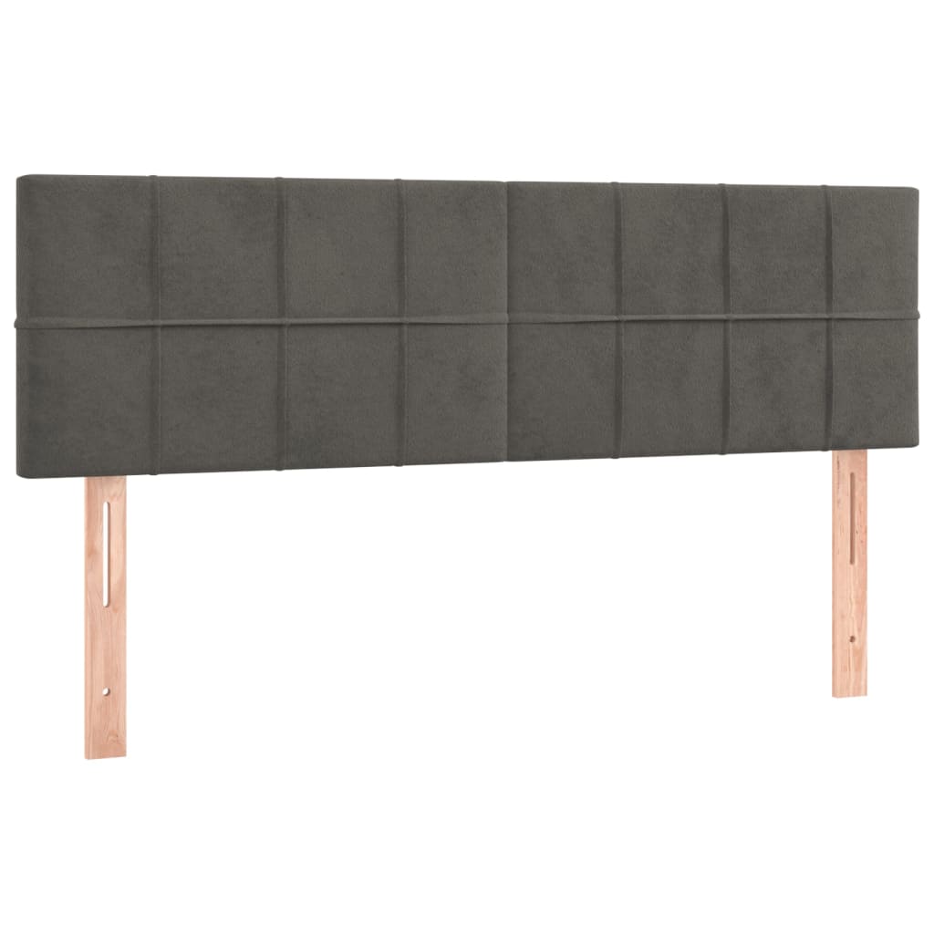 Headboards 2 pcs Dark Grey 72 cm Velvet