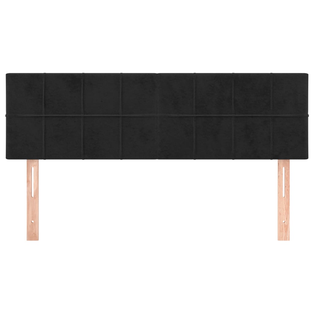 Headboards 2 pcs Black 72 cm Velvet