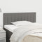 Headboard Dark Grey 100x5x78/88 cm Fabric