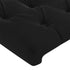 Headboard Black 100x7x78/88 cm Velvet