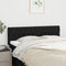 Headboards 2 pcs Black 72x7x78/88 cm Fabric