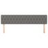 Headboards 2 pcs Dark Grey 100x7x78/88 cm Fabric