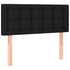 Headboard Black 100x5x78/88 cm Fabric