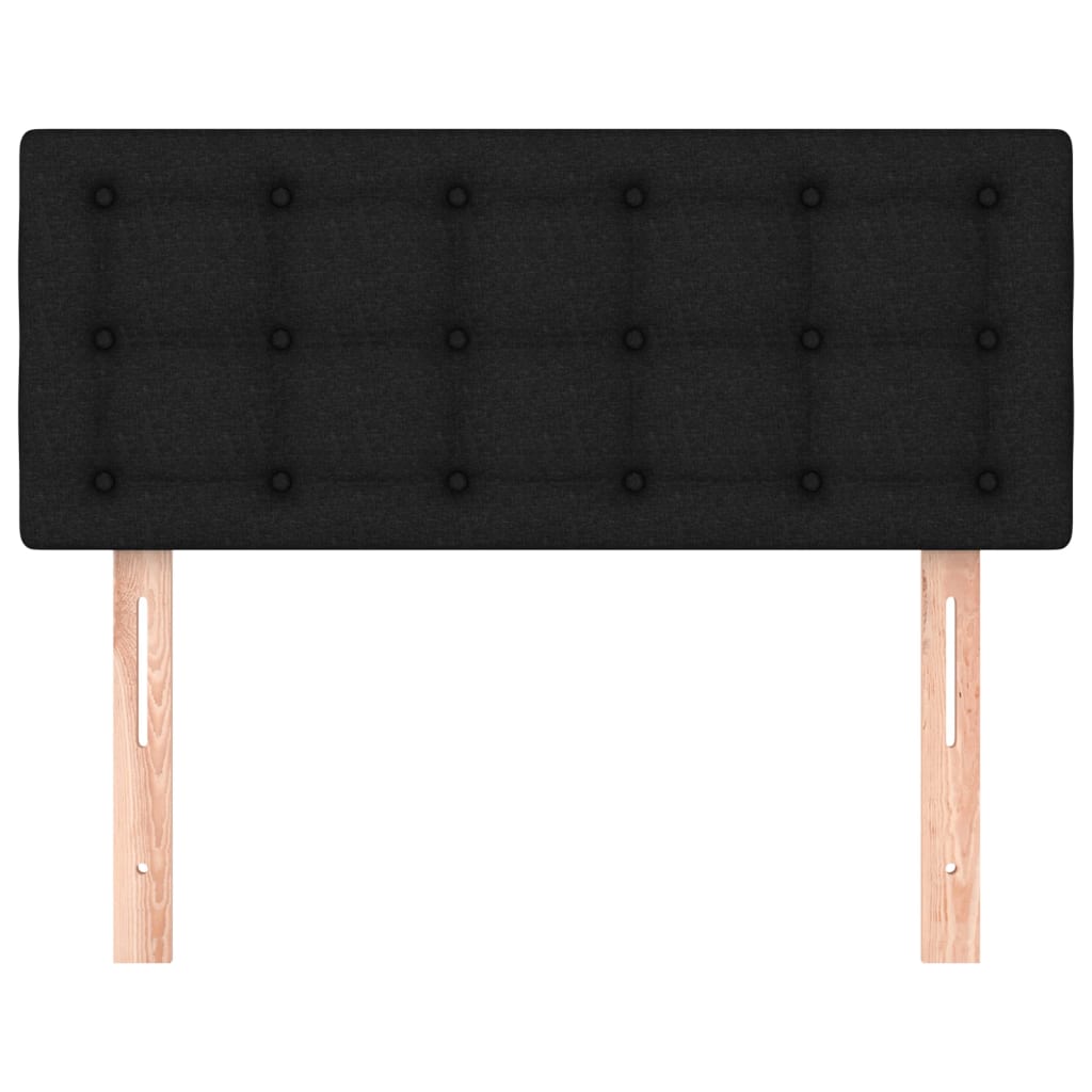 Headboard Black 100x5x78/88 cm Fabric