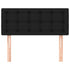 Headboard Black 100x5x78/88 cm Fabric