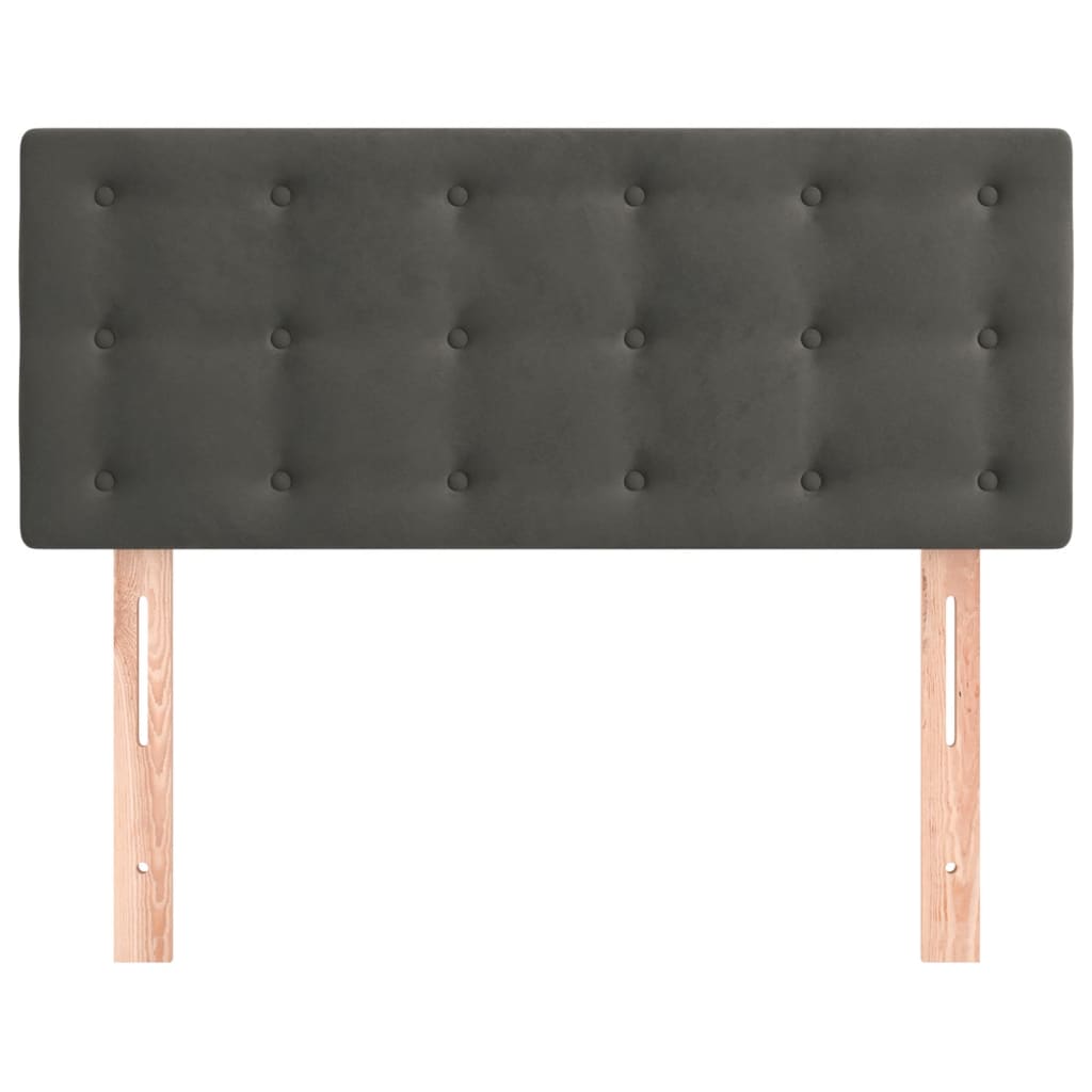 Headboard Dark Grey 100 cm Velvet