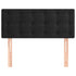 Headboard Black 100 cm Velvet