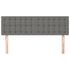 Headboards 2 pcs Dark Grey 72x5x78/88 cm Fabric