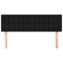 Headboards 2 pcs Black 72 cm Fabric