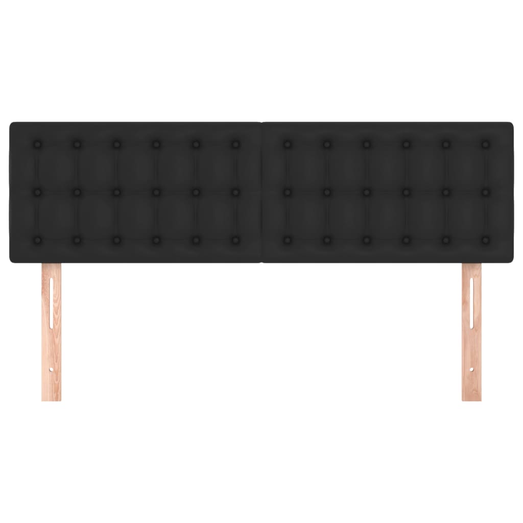 Headboards 2 pcs Black 72 cm Faux Leather